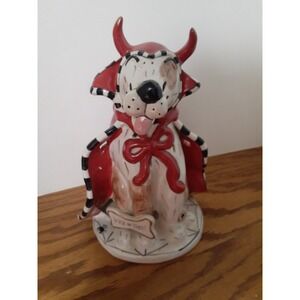 Blue Sky Clayworks Goldminc Halloween Dog Trick or Treat Tealight Candle Holder